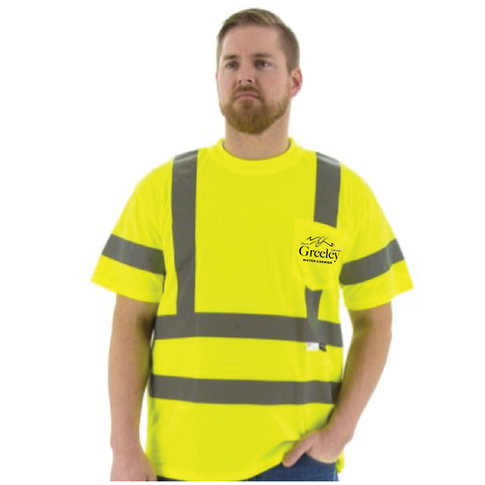 MAJESTIC - Class 3 Short Sleeve Hi-Vis Moisture-Wicking T-Shirt w/ Pocket