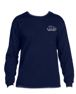 Gildan® - Ultra Cotton® 100% Cotton Long Sleeve T-Shirt with Pocket